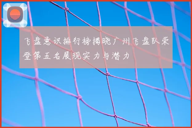飞盘意识排行榜揭晓广州飞盘队荣登第五名展现实力与潜力